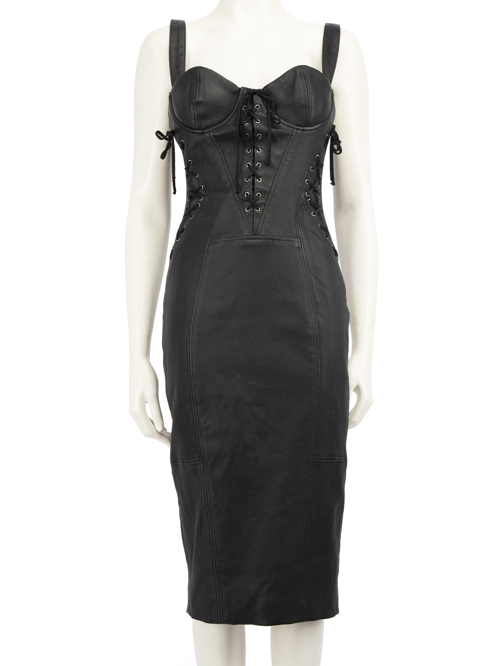Kiki de Montparnasse Pre-Owned Black Leather Corset Dress