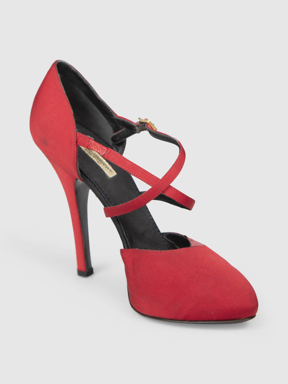 Dolce & Gabbana Women's Red Platform Strappy Heels