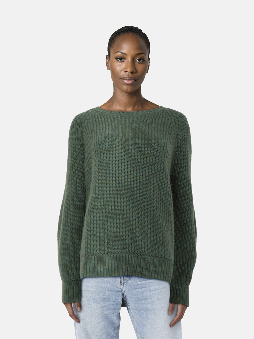 Loro Piana Green Cashmere Knit Jumper