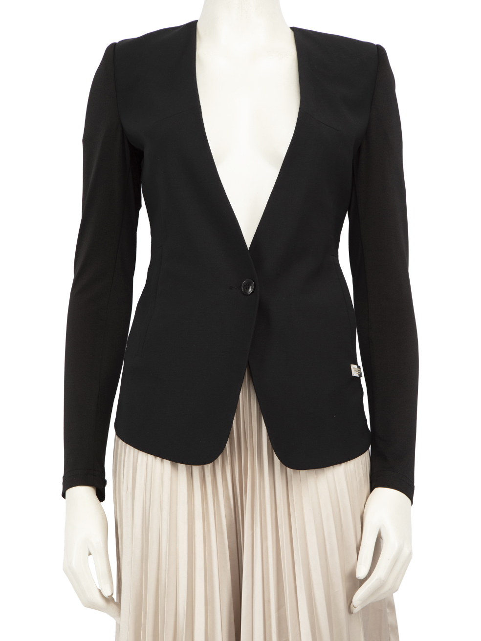 Philipp Plein Pre-Owned Black Wool Skull Panel Blazer