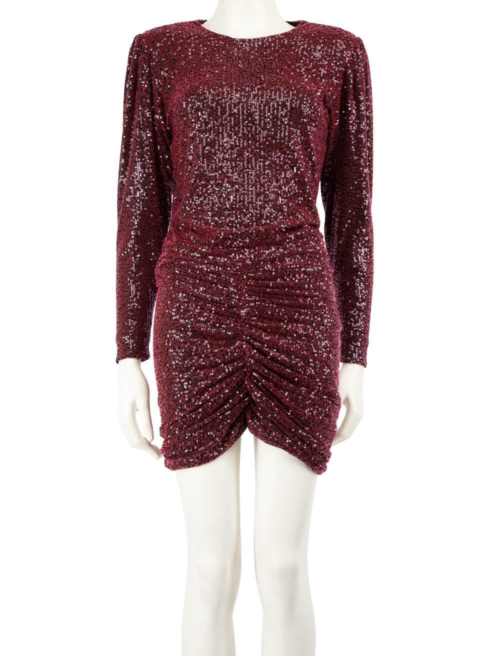 Retrofête Pre-Owned Pink Flynn Ruched Sequin Tulle Mini Dress