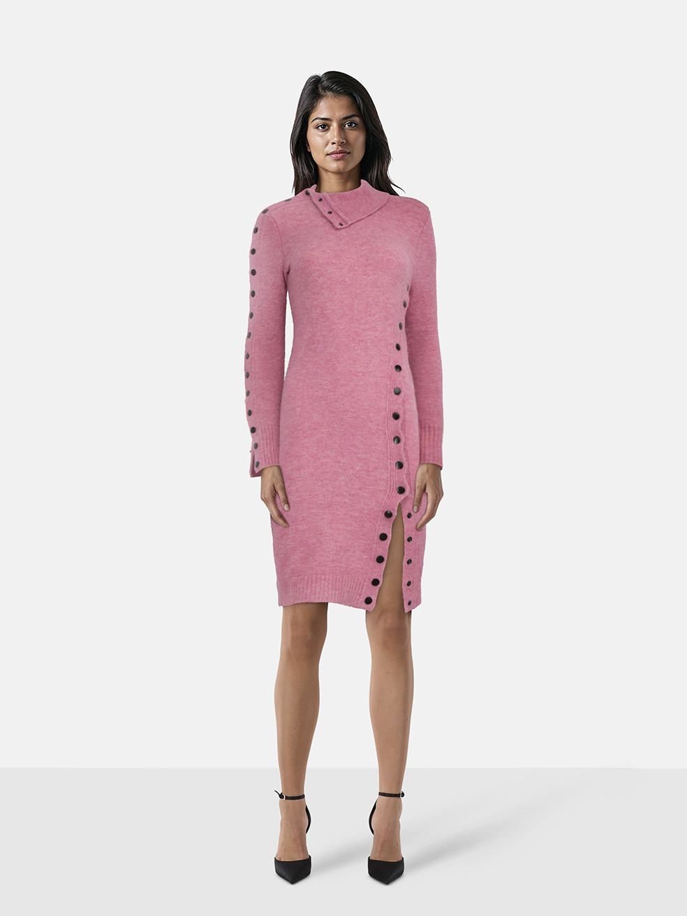 Isabel Marant Pink Marina Knitted Knee Length Dress