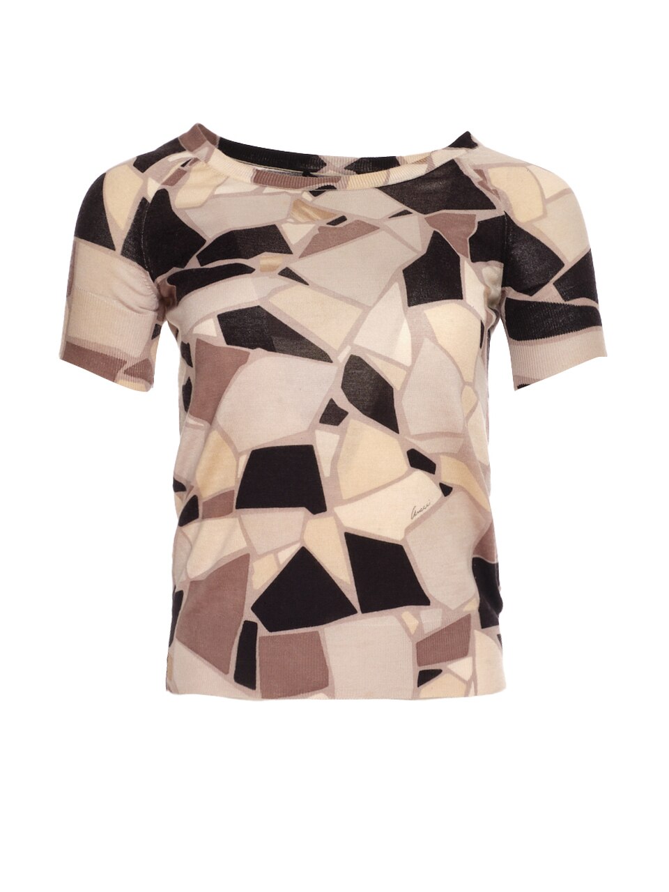 Geometric Monochrome Top