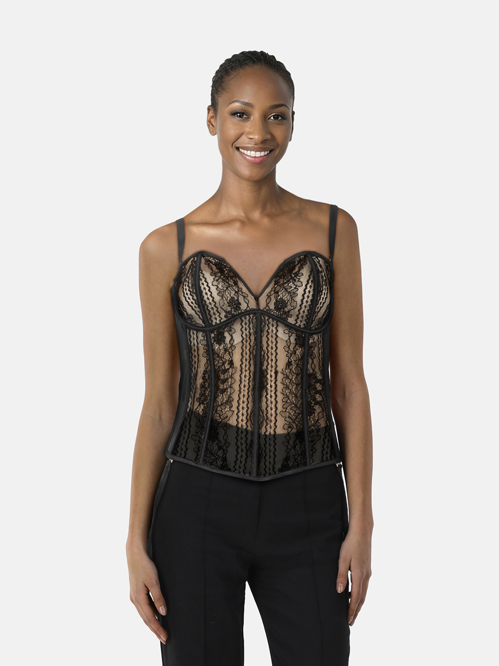 Livy Black Lace Montmartre Guepiere