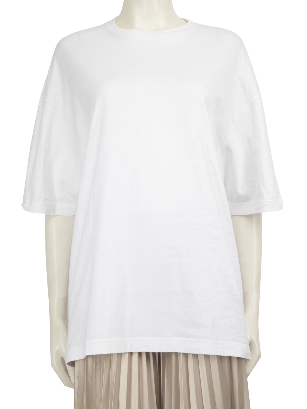 Balenciaga Women's White Logo Embroidered Top
