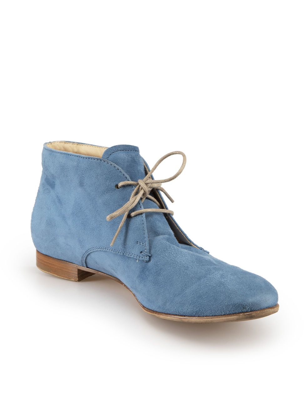 Tod’s Blue Suede Desert Boots