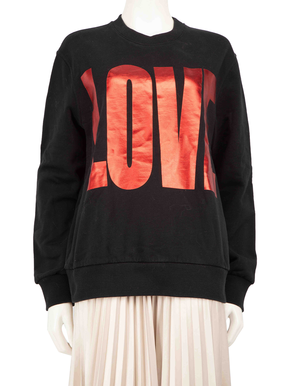 Givenchy Pre-Owned Black Love Metallic Jumper