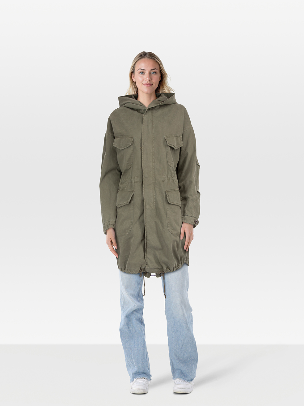 Nili Lotan Pre-Owned Khaki Parka Hooded Coat