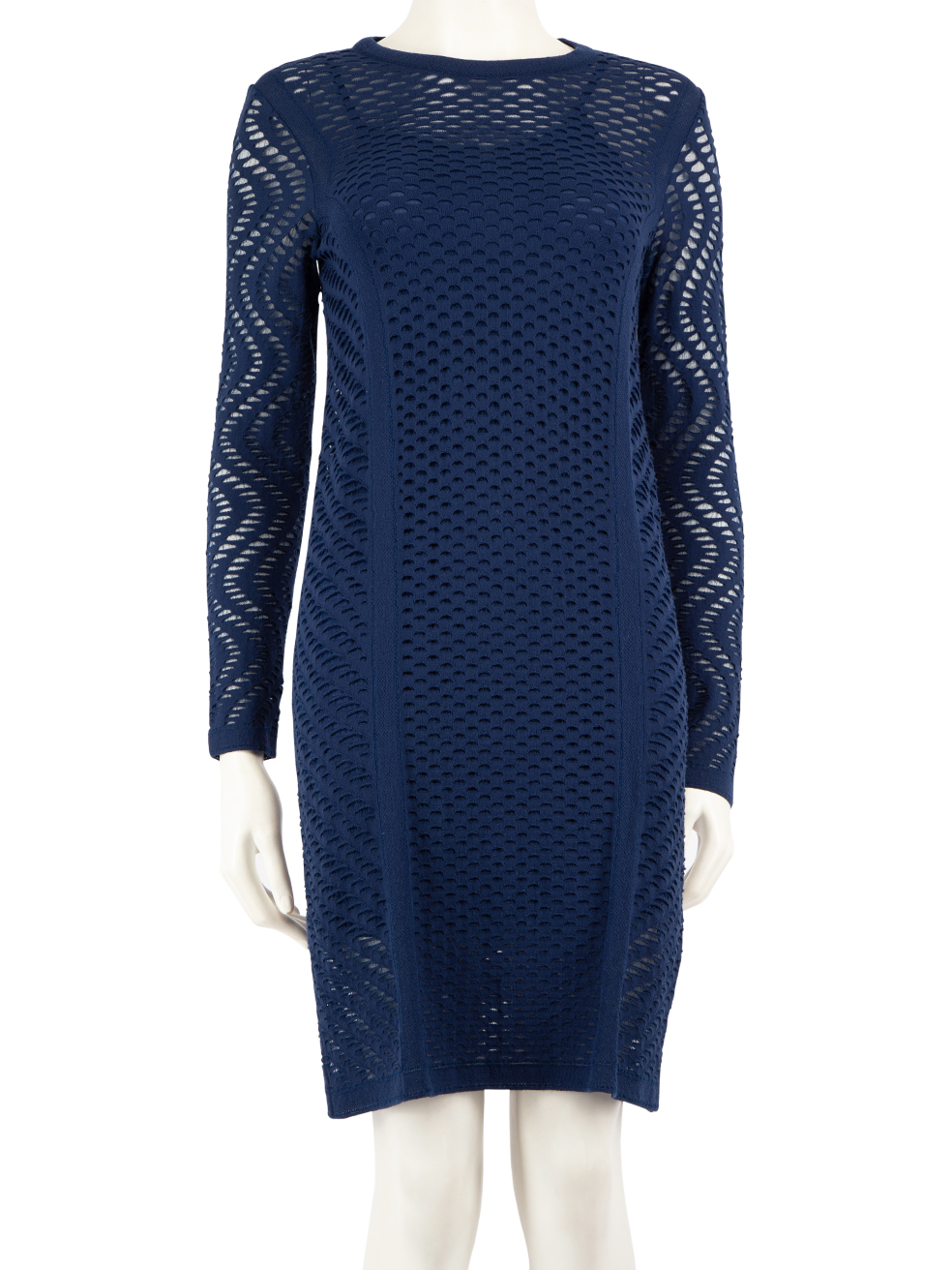 Missoni Pre-Owned Blue Knit Long Sleeve Dress