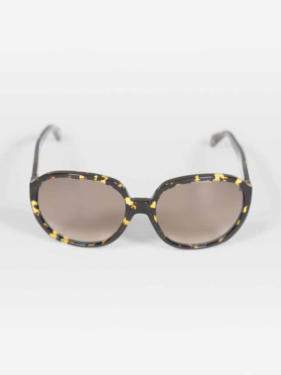 Céline Pre-Owned Round Oversized Tortoiseshell Sunglasses