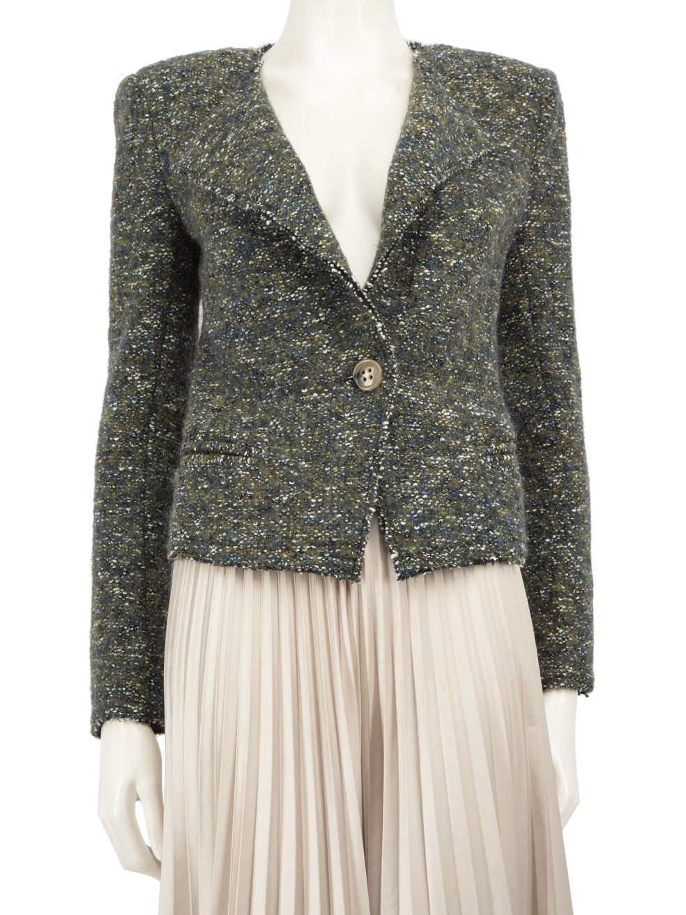 Isabel Marant Pre-Owned Isabel Marant Étoile Green Shoulder Pads Jacket
