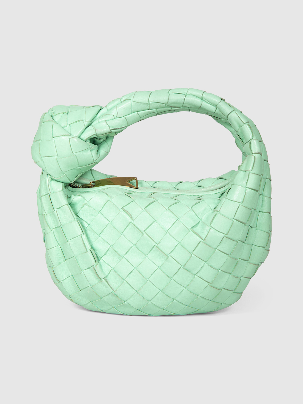 Bottega Veneta Green Intreciato Mini Jodie Bag