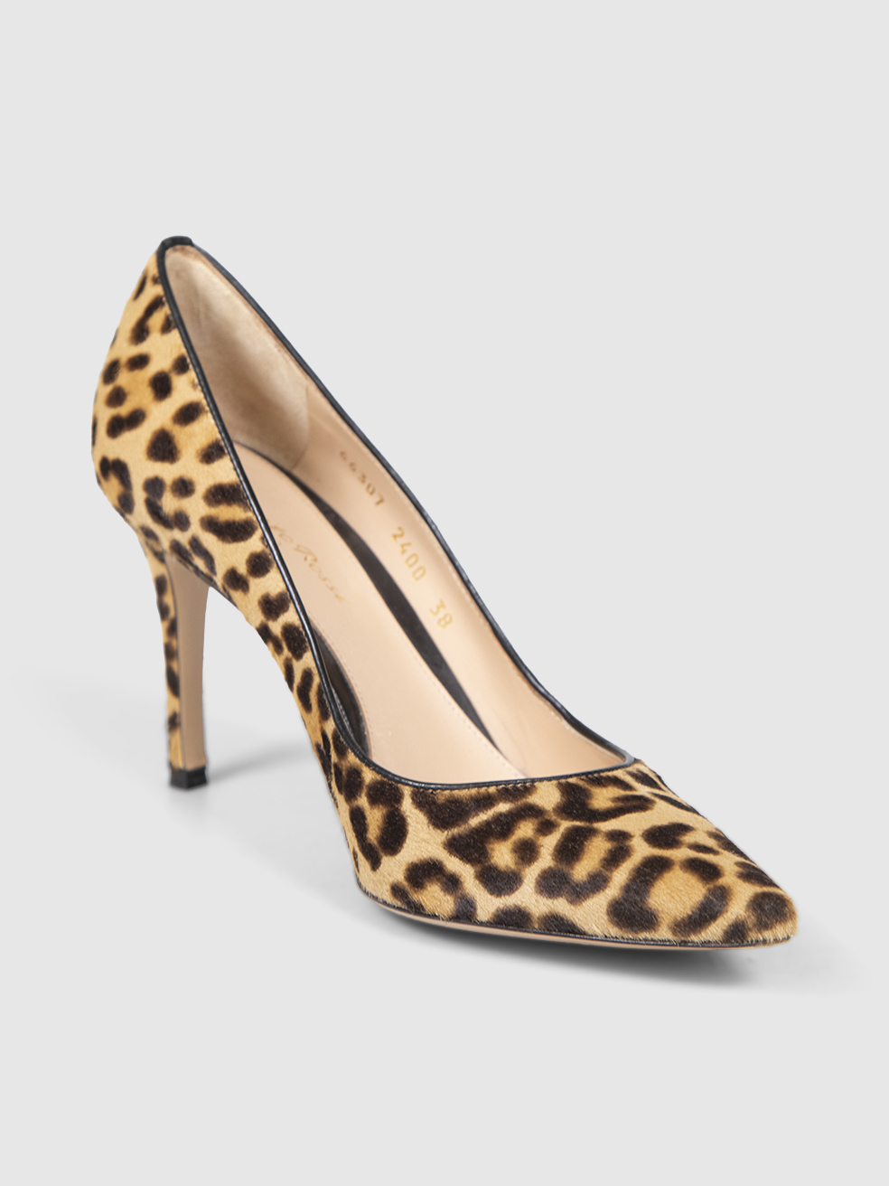 Gianvito Rossi Brown Leopard Ponyhair Pumps