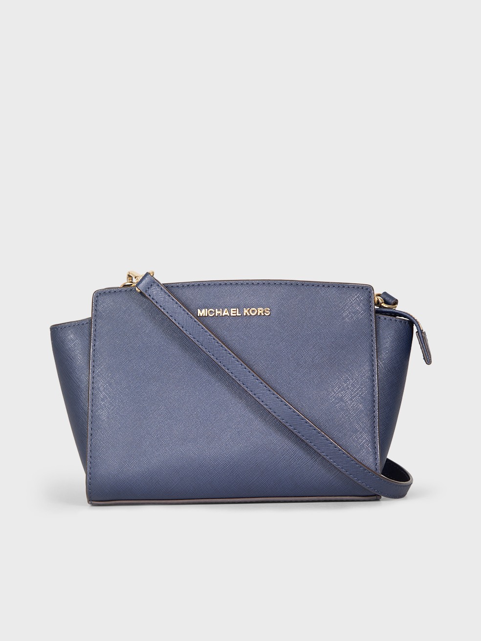 Michael Kors Pre-Owned Navy Saffiano Leather Crossbody Bag