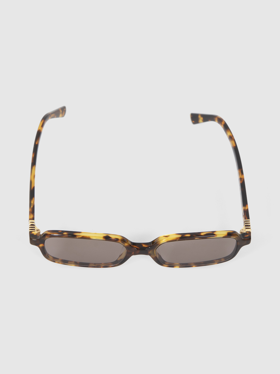 Miu Miu Havana Honey Rectangular Sunglasses