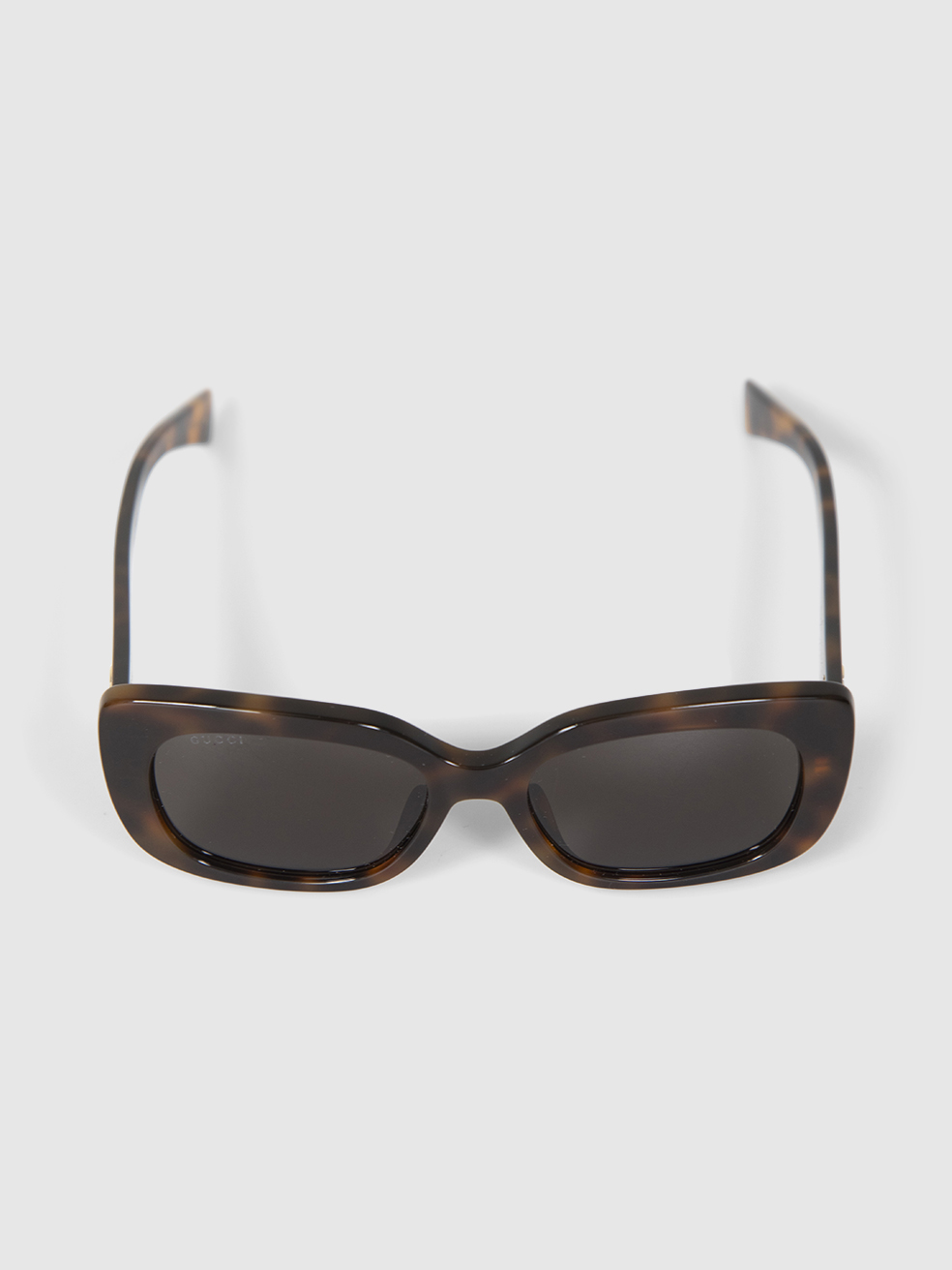 Second Hand Gucci Havana Rectangle Sunglasses