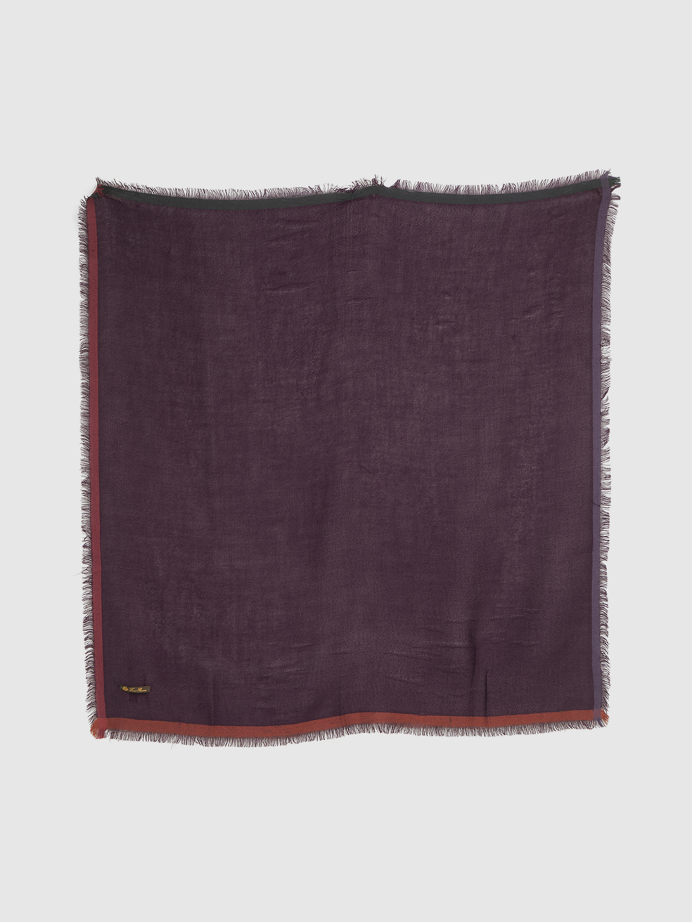 Loro Piana Women's Purple Cashmere Fringed Scarf
