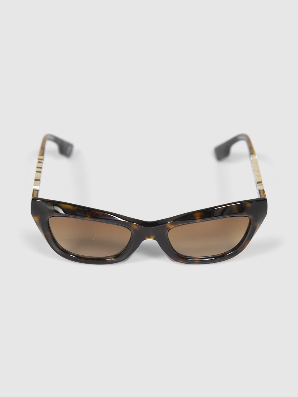 Burberry Women's Brown Cat Eye Dark Havana Sunglasses