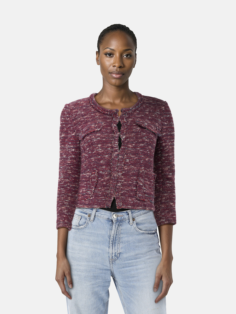 Isabel Marant Isabel Marant �toile Burgundy Knit Jacket