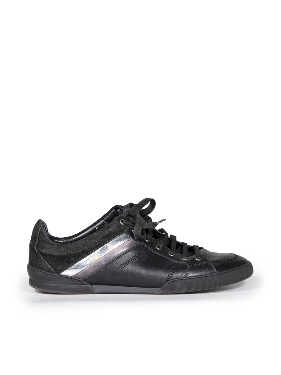 Dior Pre-Owned Black Leather B18 Low Top Trainers