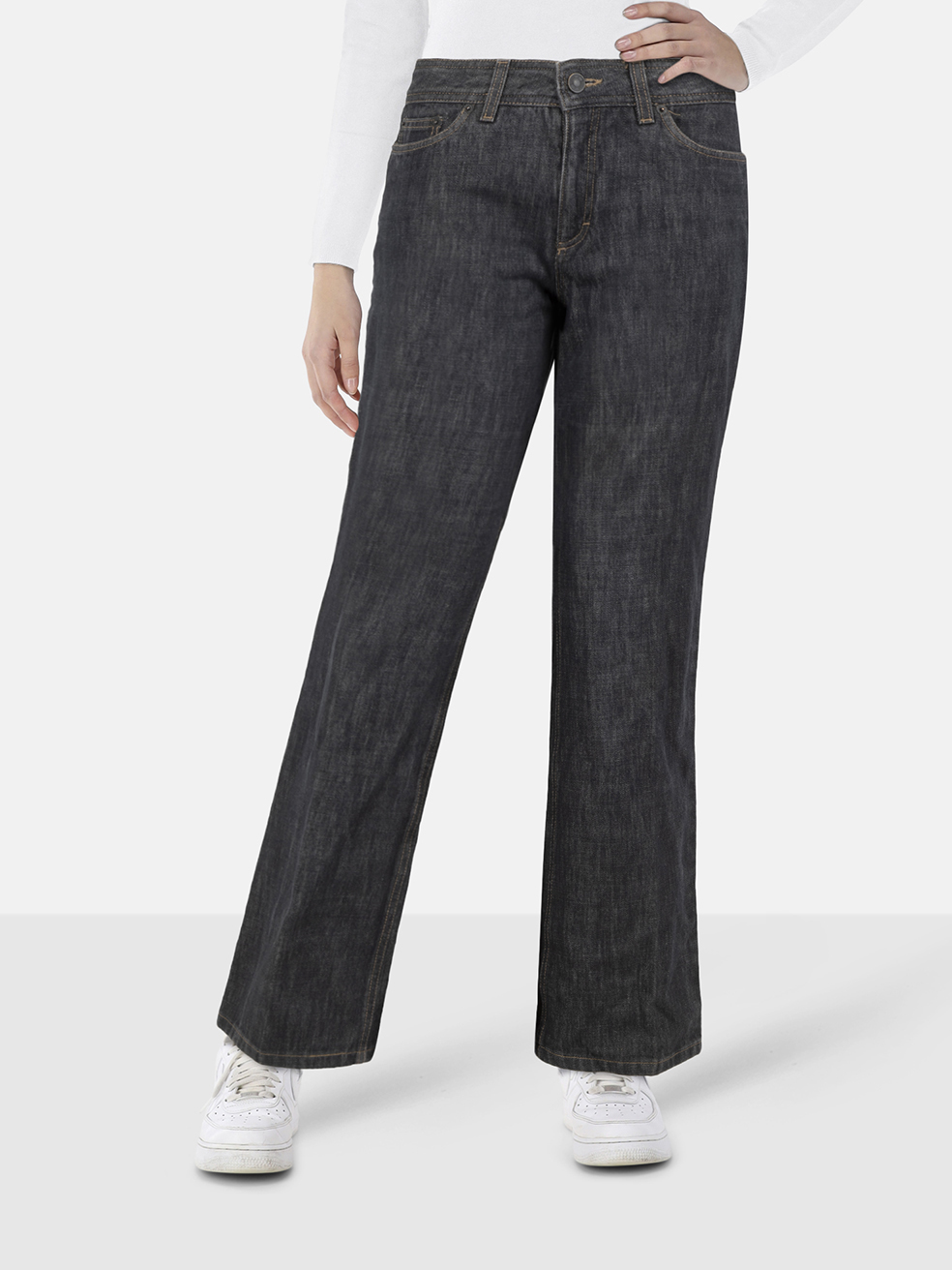 Gucci Grey Denim Mid Rise Jeans
