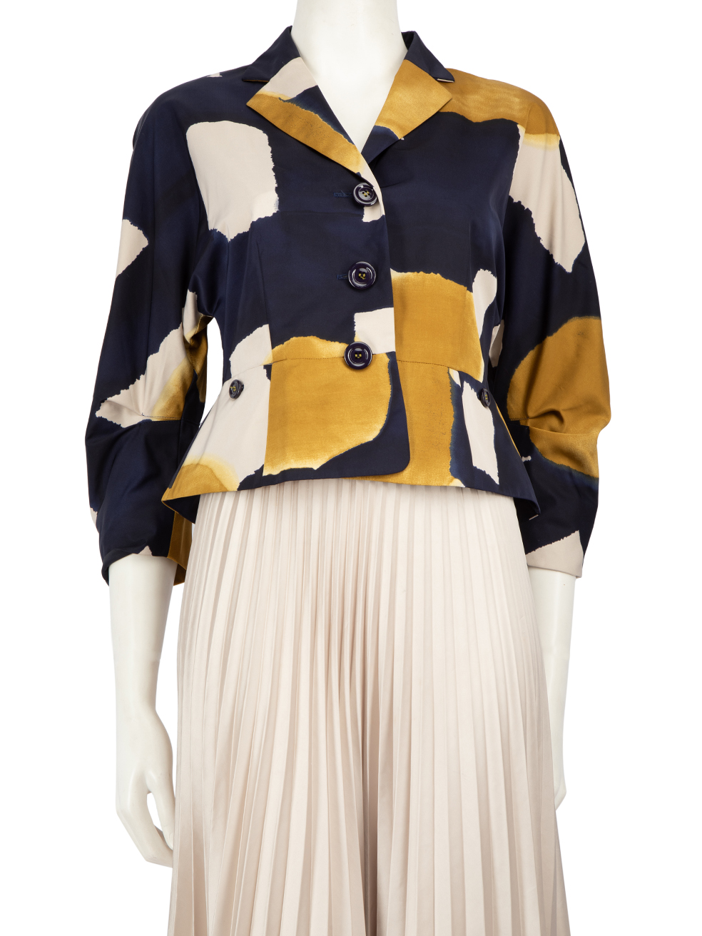 Moschino Pre-Owned Abstract Pattern Single Breasted Jacket