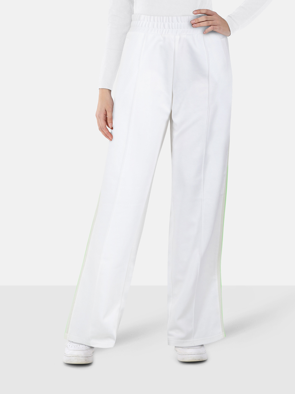 Off-White White Mesh Tape Joggers