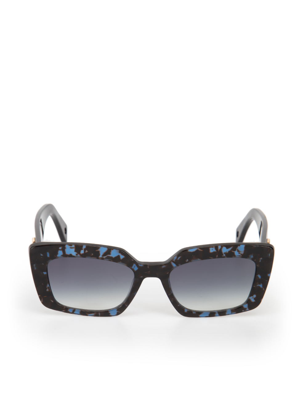 Lanvin Blue Tortoiseshell Square Sunglasses
