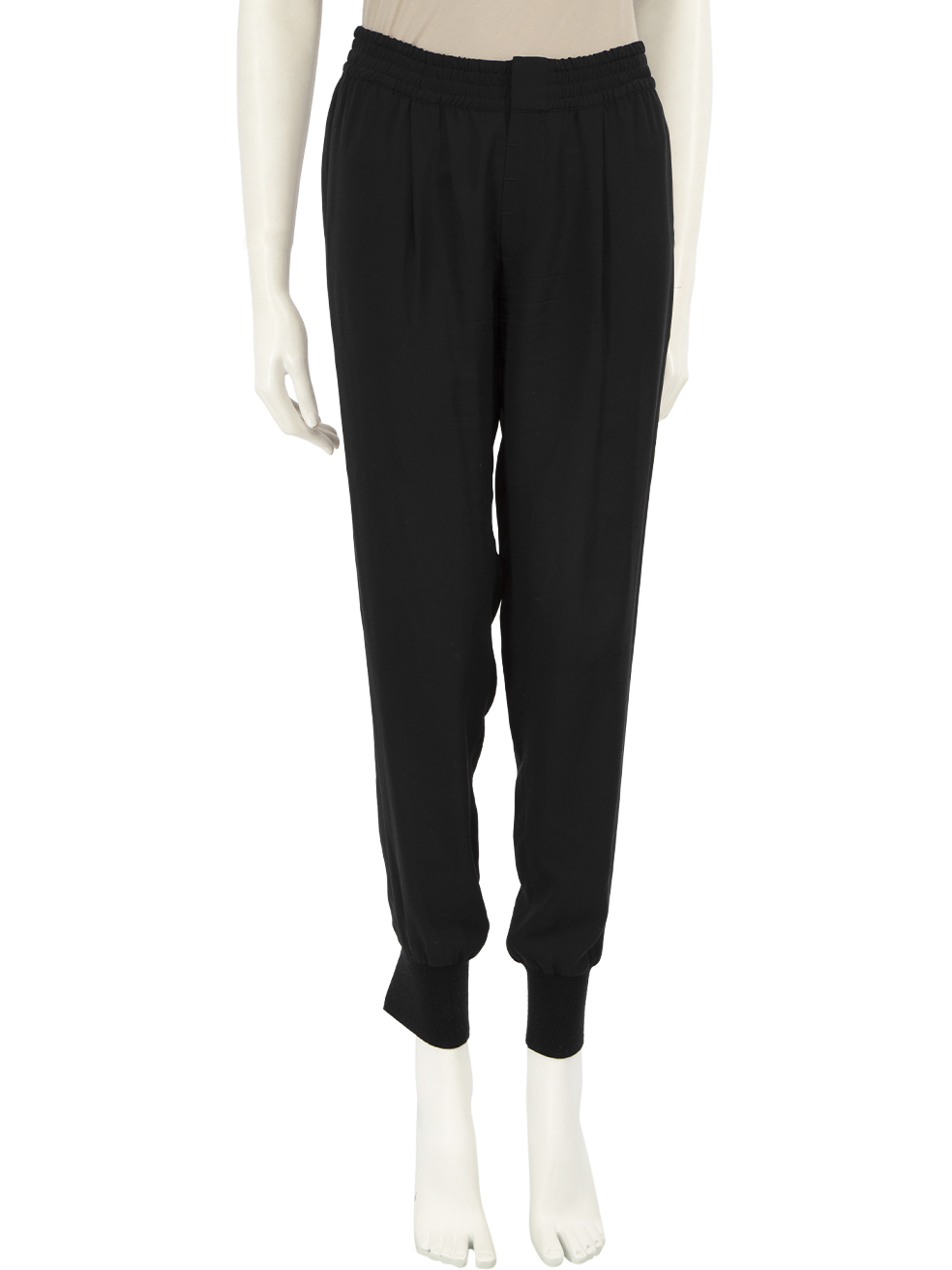 Vince Pre-Owned Black Elasticated Tapered Trousers
