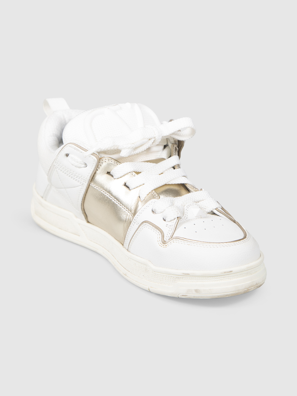 Valentino Garavani Women's White Leather Open Skate Trainers