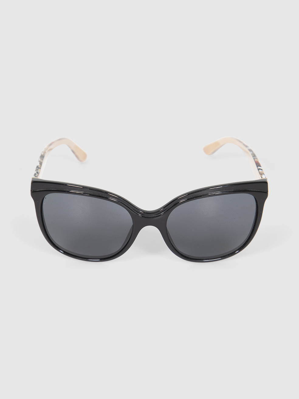 Burberry Women's Black Butterfly Nova Check Detail Sunglasses