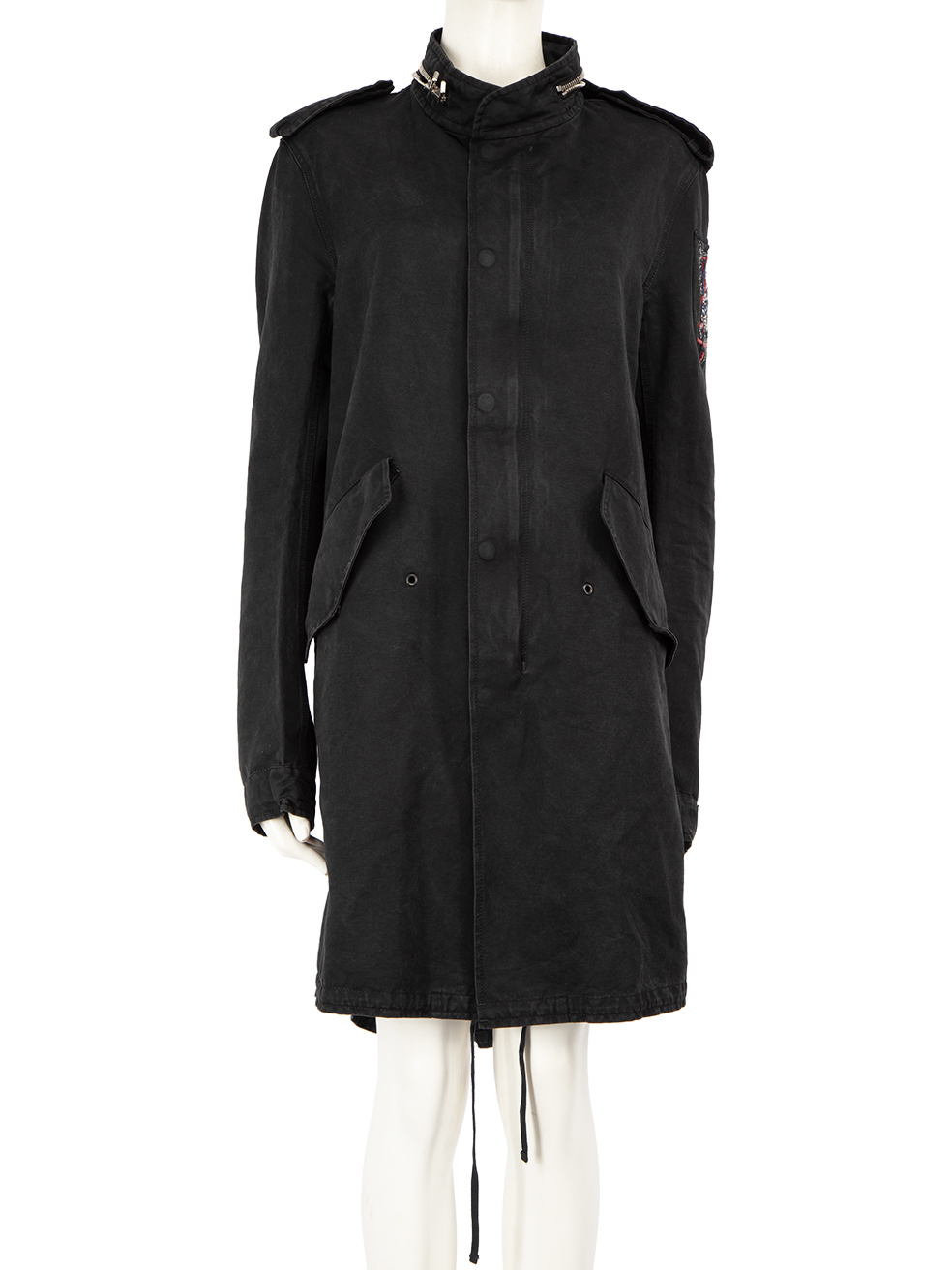 Balmain Pre-Owned Black Mid-Length Jacket