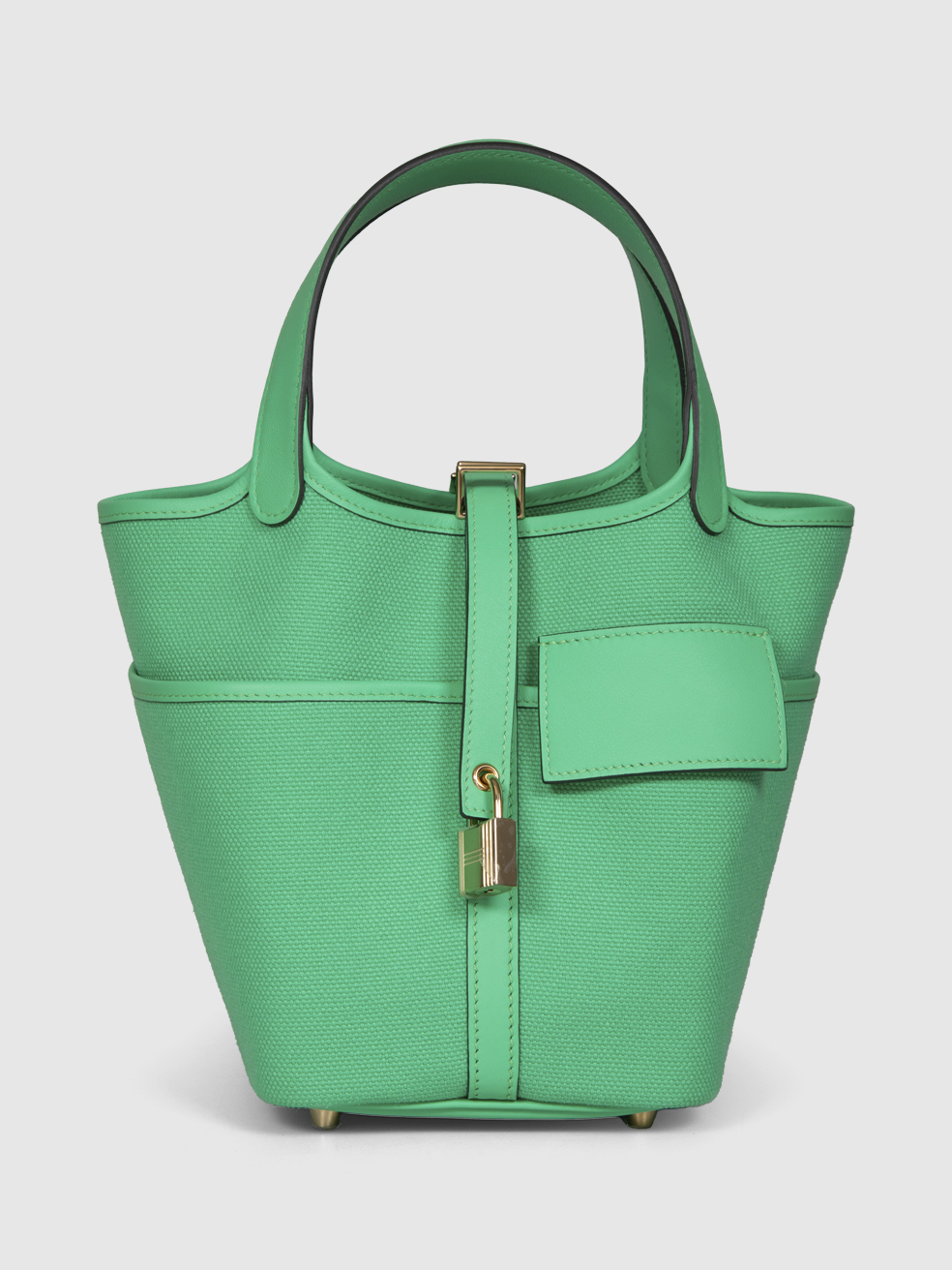 Herm�s Vert Comics Canvas / Swift Leather Picotin 18 Cargo