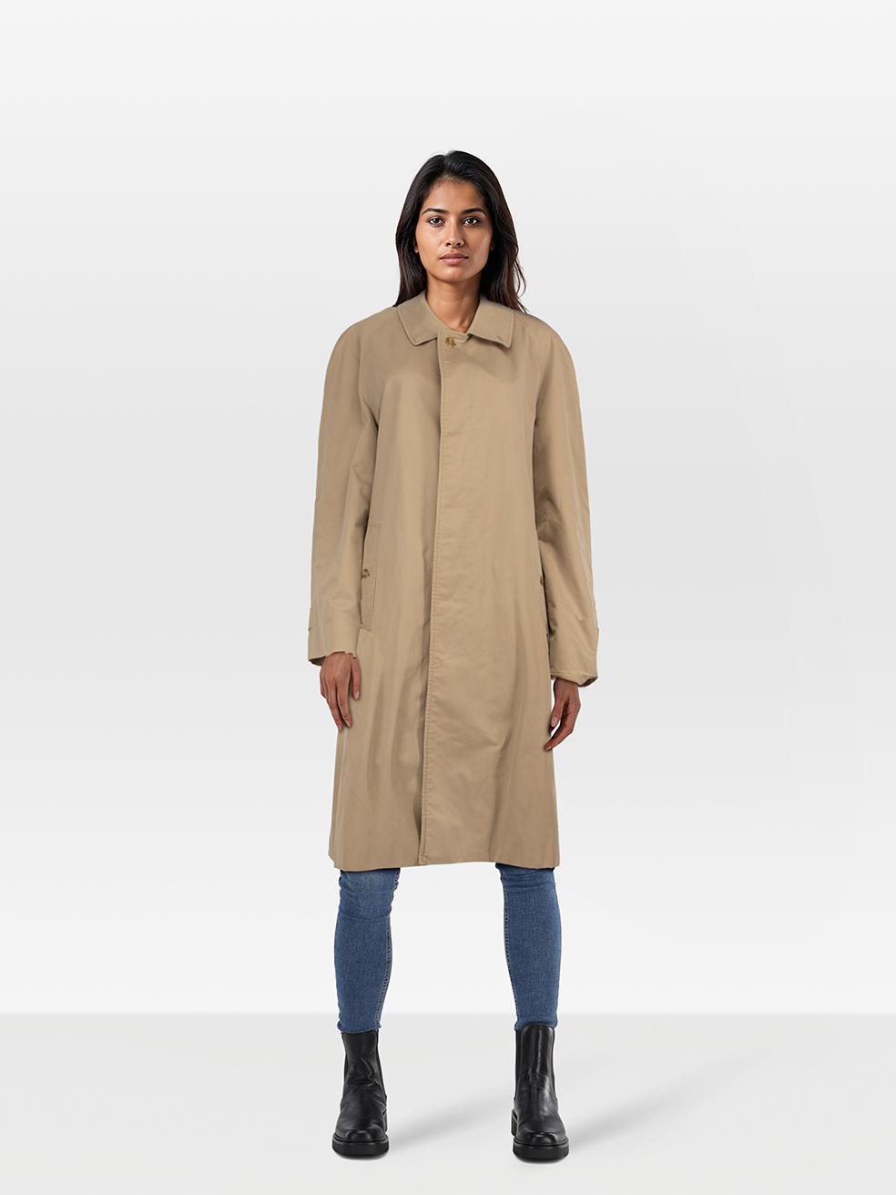 Burberry Pre-Owned Beige Trench Mid Length Coat