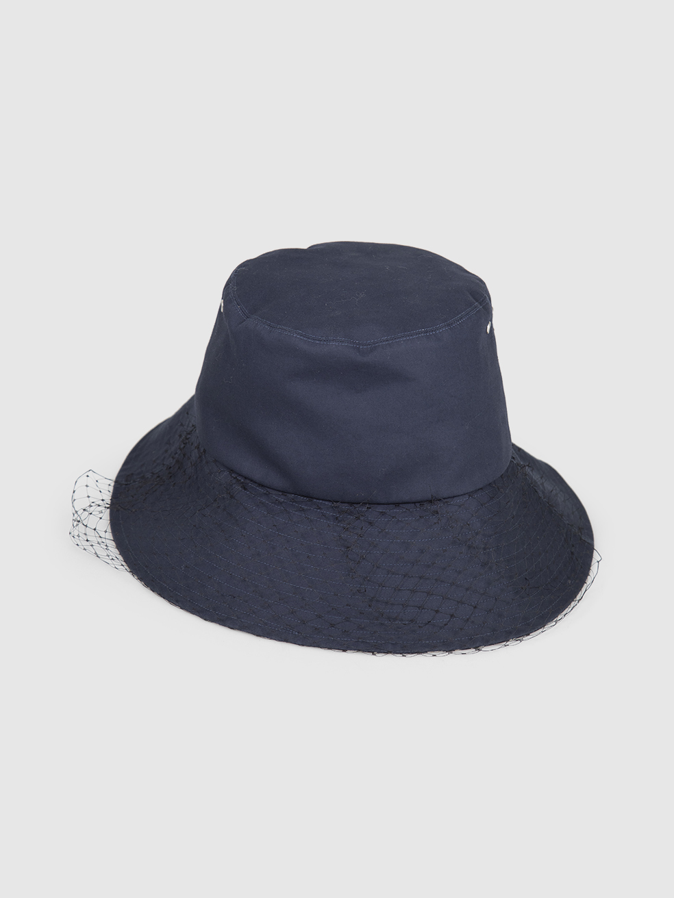 Dior Navy Net Trim Bucket Hat