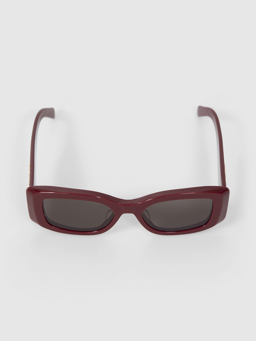 C�line Burgundy Triomphe Rectangular Sunglasses