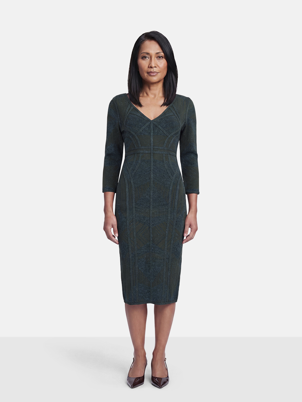 Herve Leger Metallic Knit Bodycon Dress