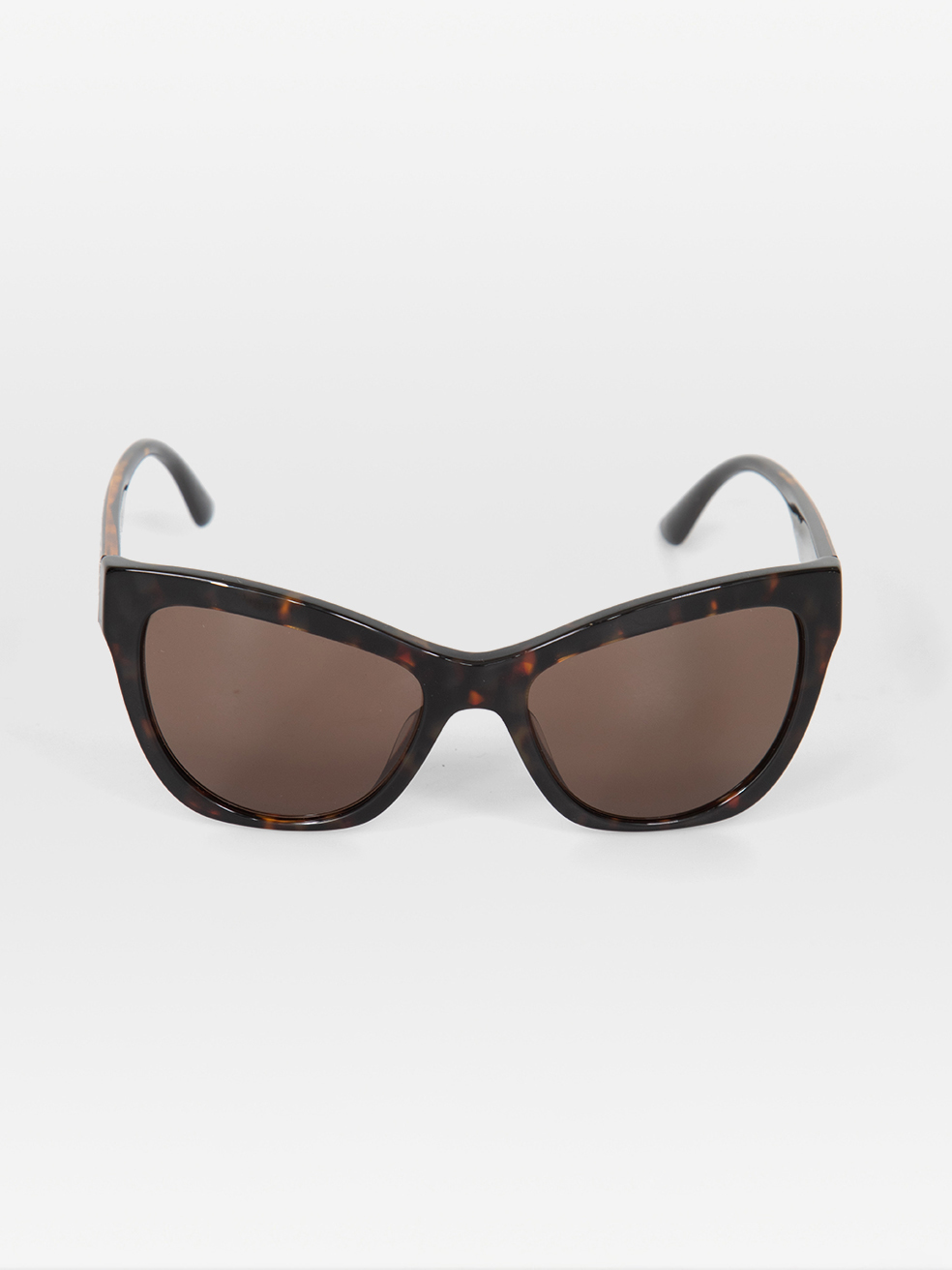 Versace Havana Logo Cat Eye Sunglasses