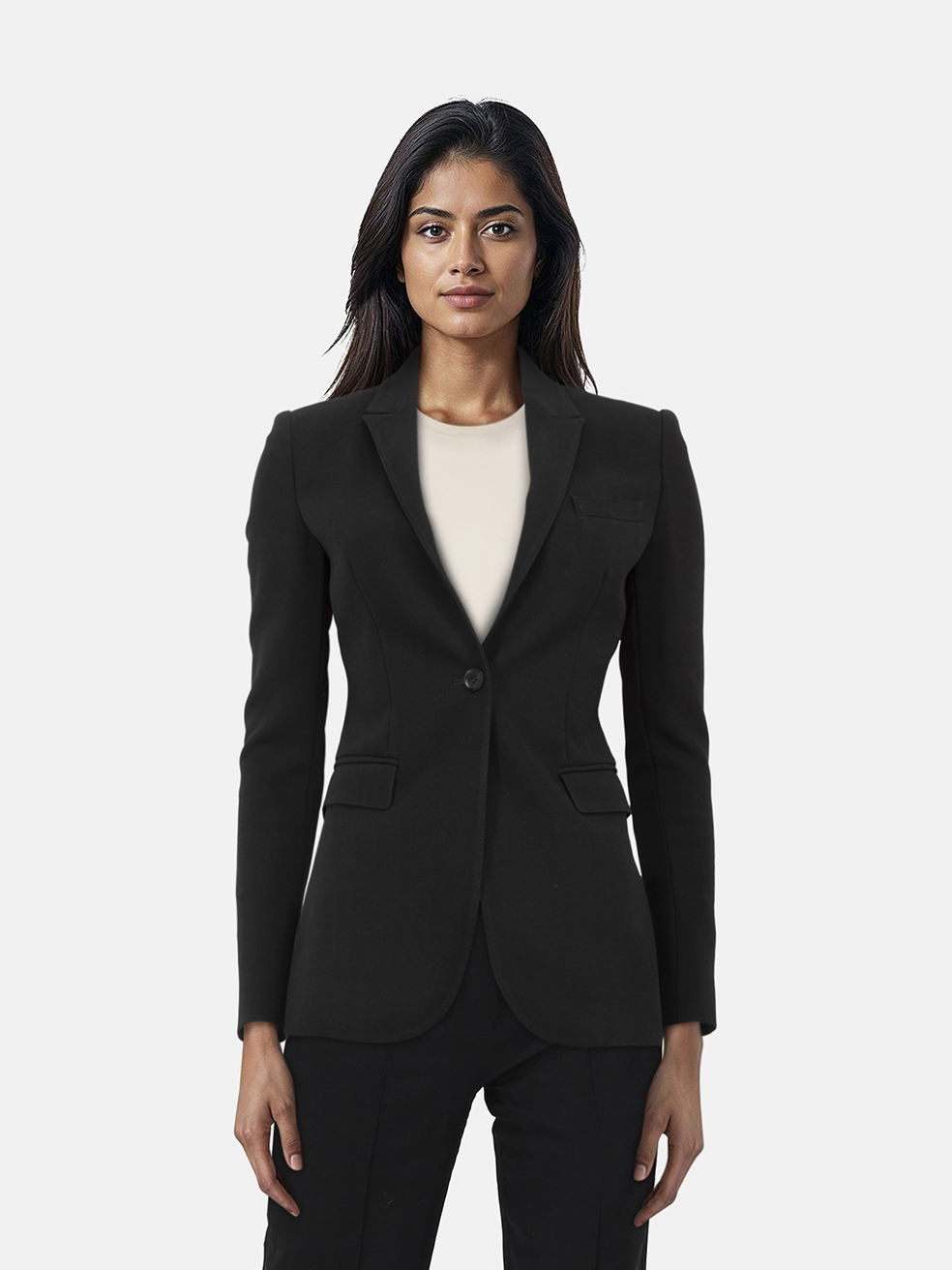 Burberry Women's Black Single Breasted Blazer