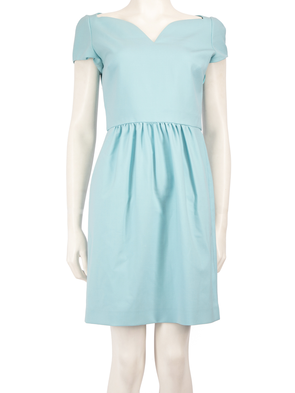 Moschino Blue Sweetheart Neckline Mini Dress