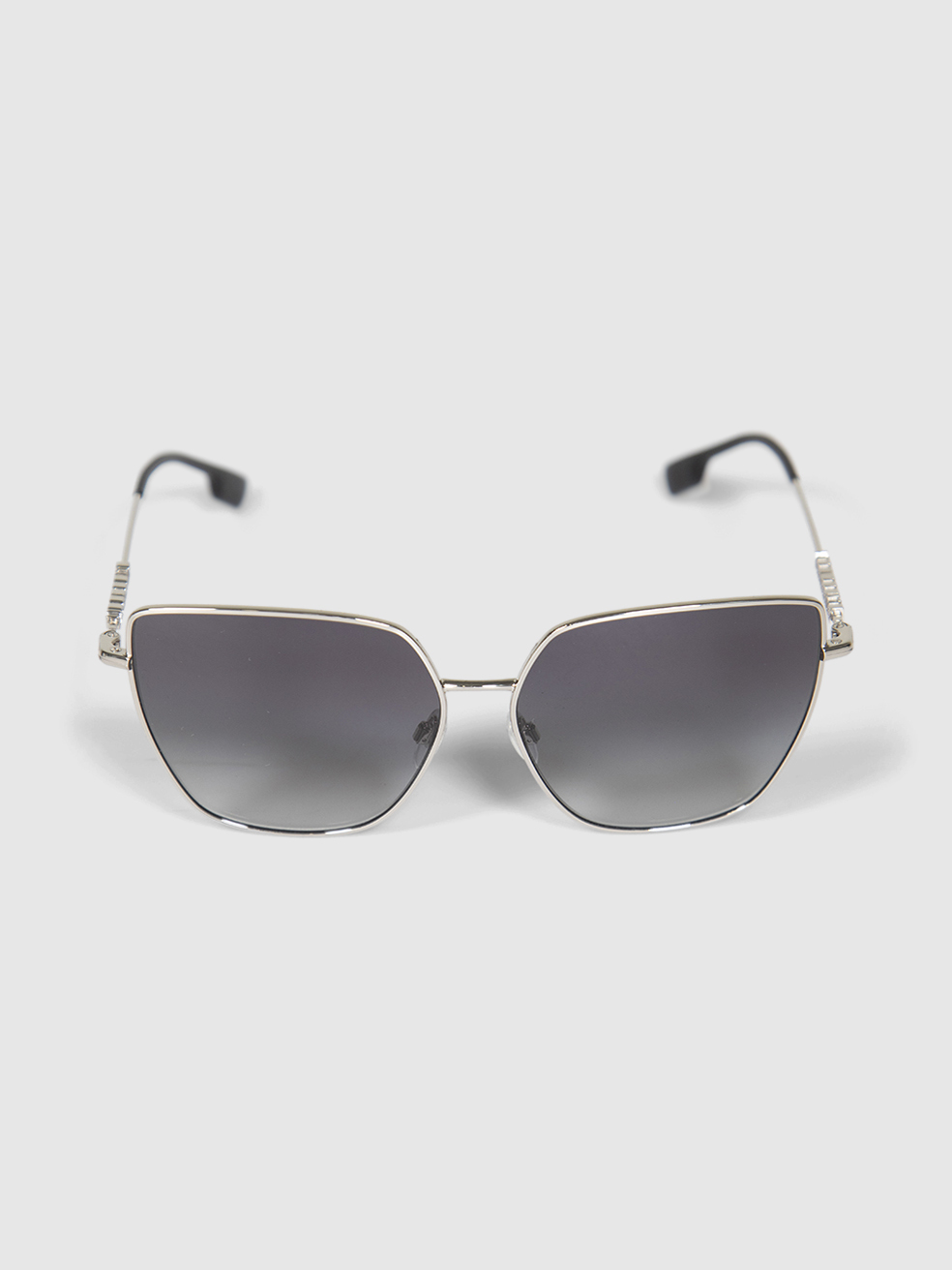 Burberry Silver/Grey Be3143 Alexis 10058G Woman Sunglasses Steel Geometric Normal Shaded - Image 2