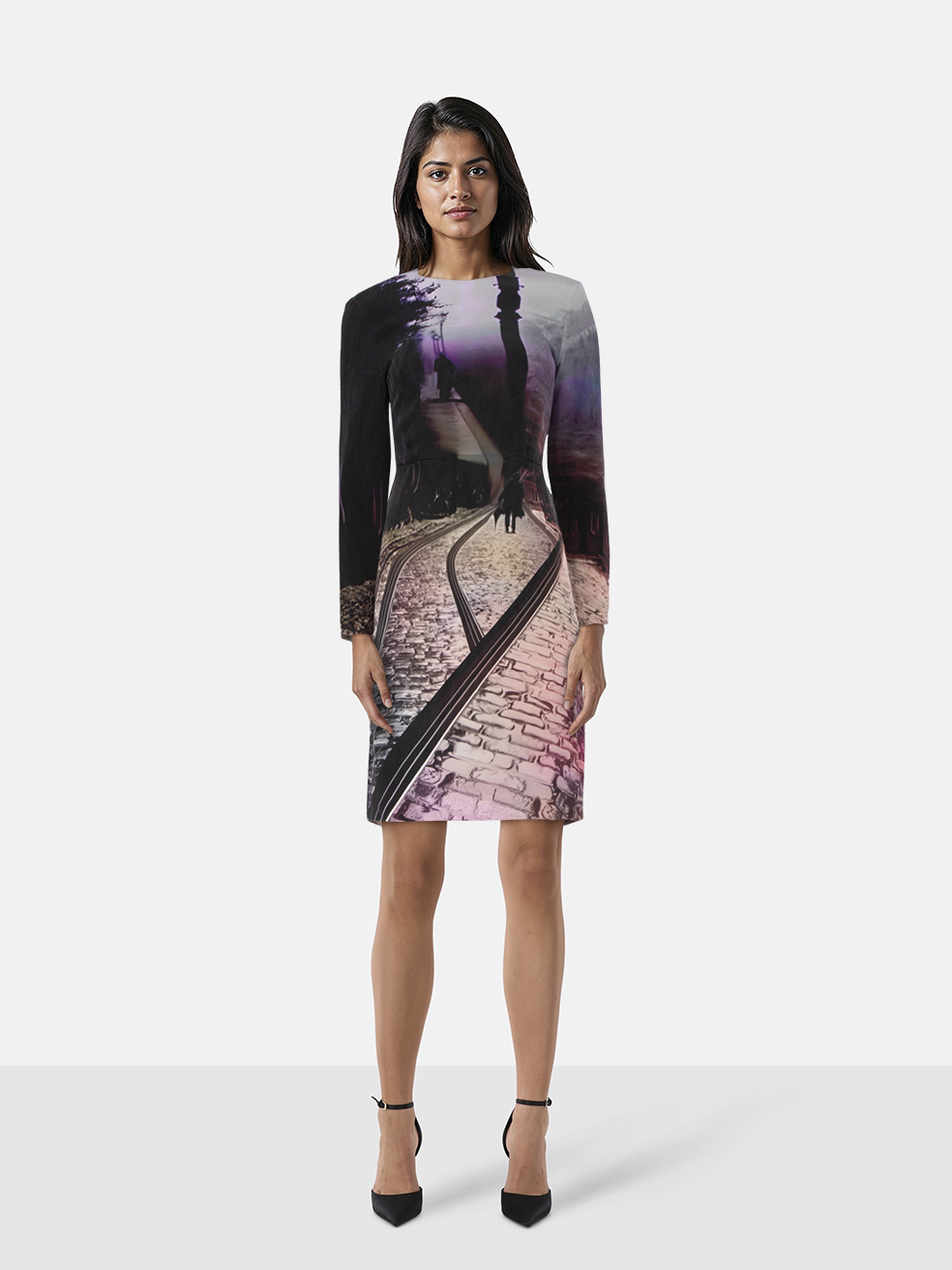 Mary Katrantzou Scenery Print Silk Dress