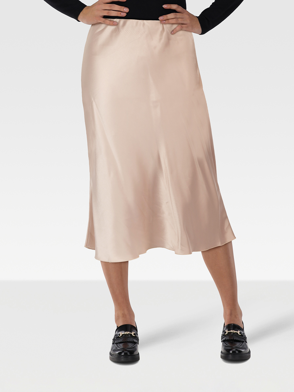 NANUSHKA Pre-Owned Beige Midi Slip Skirt