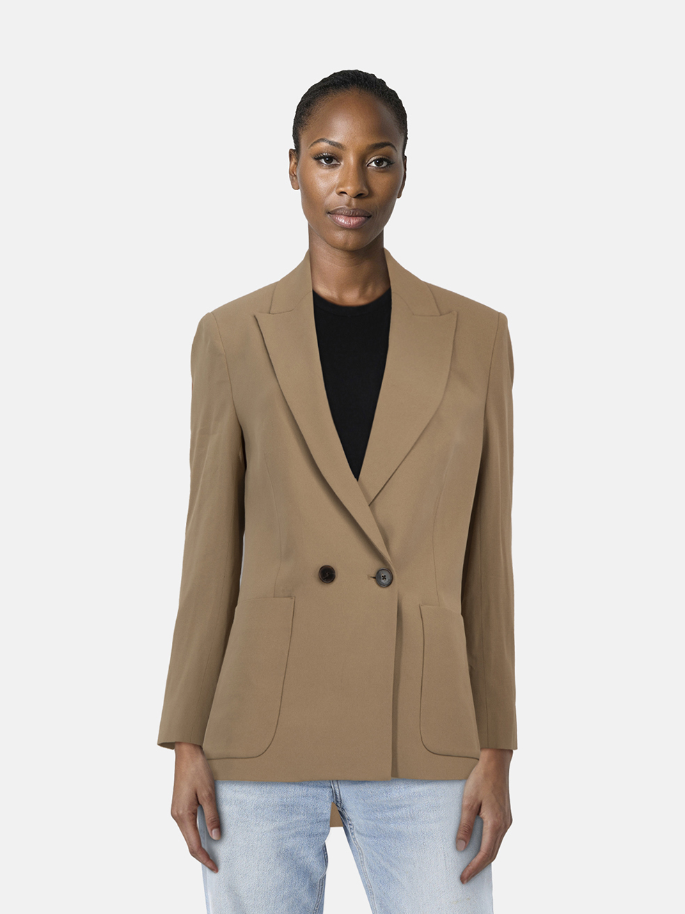 Zadig & Voltaire Beige Double Breasted Blazer