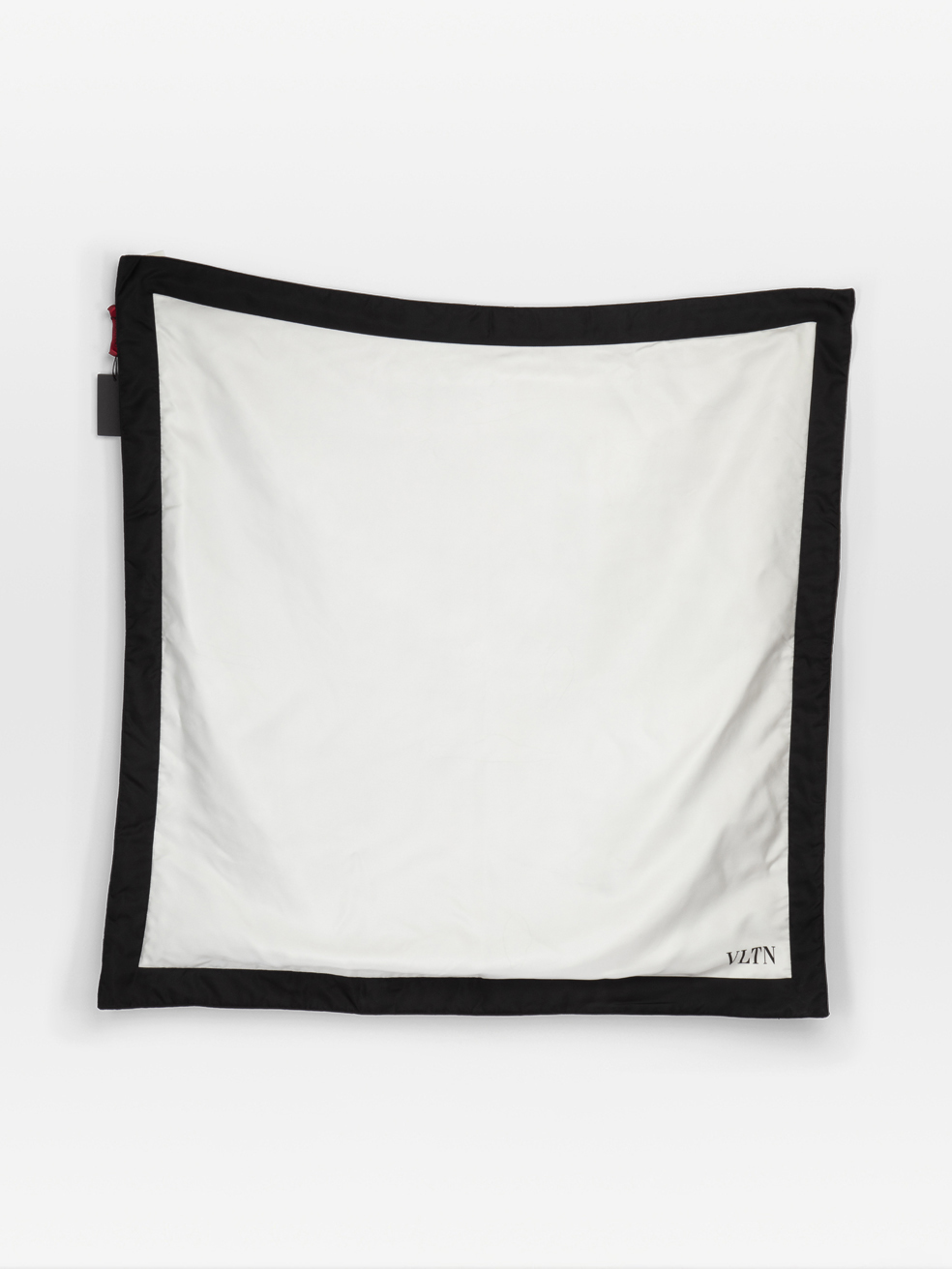 Valentino Garavani Black & White Silk Quilted Square Scarf
