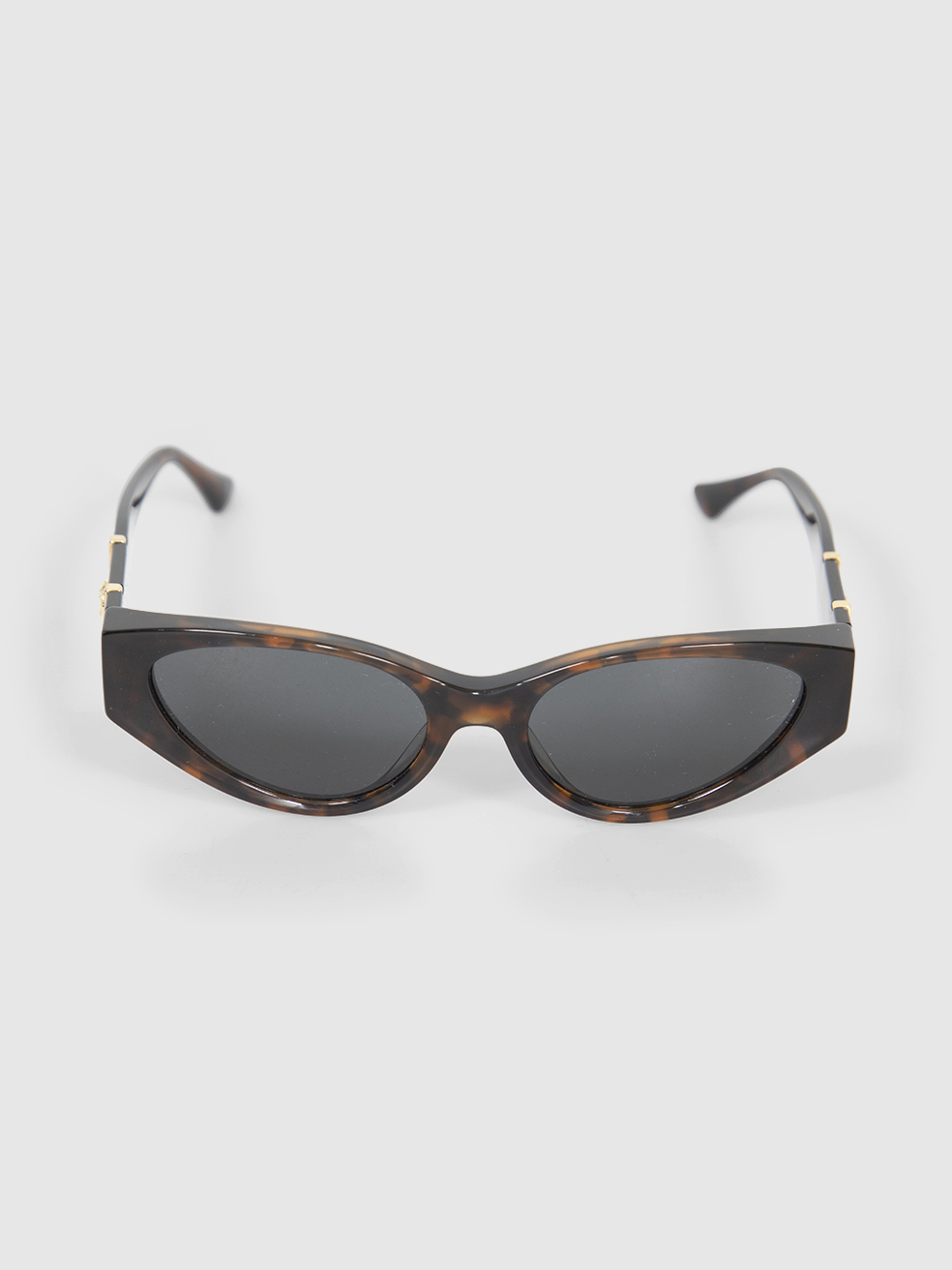 Versace Women's Brown Havana Dark Grey Lenses Sunglasses