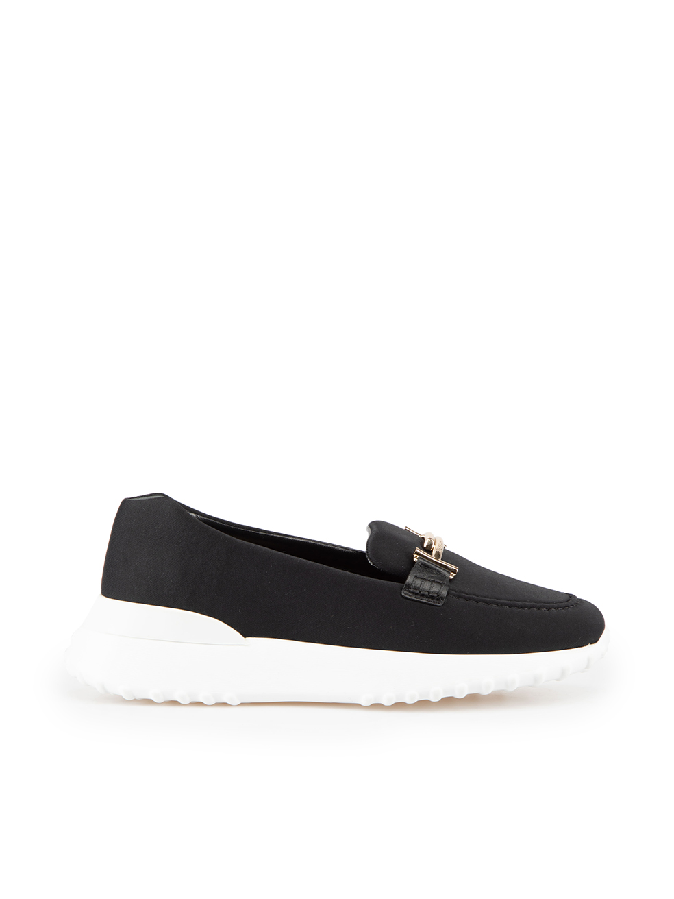 Tod's Pre-Owned Black Neoprene Double T Flats