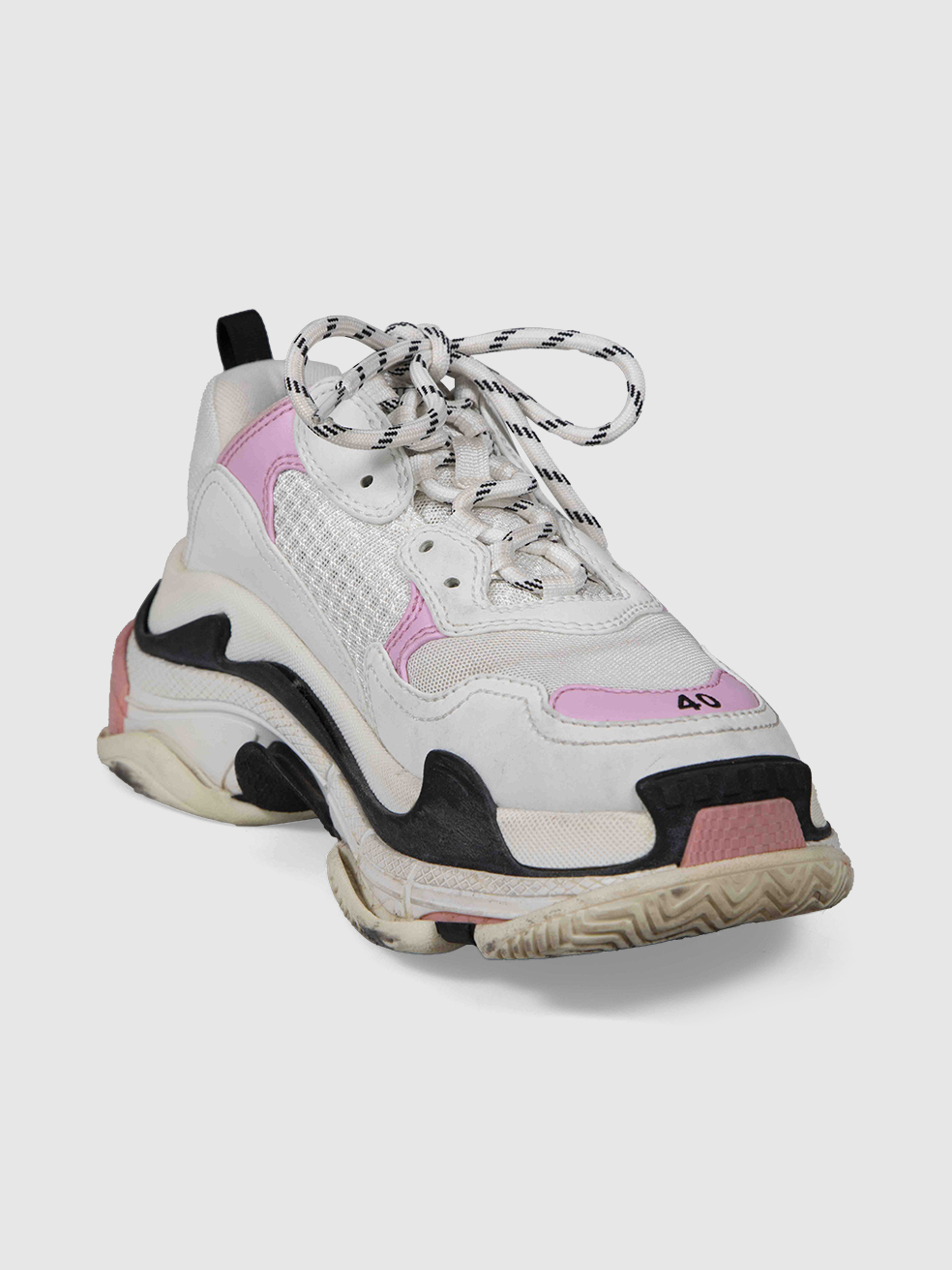 Balenciaga Women's Multicolour Pink & White Triple S Trainers